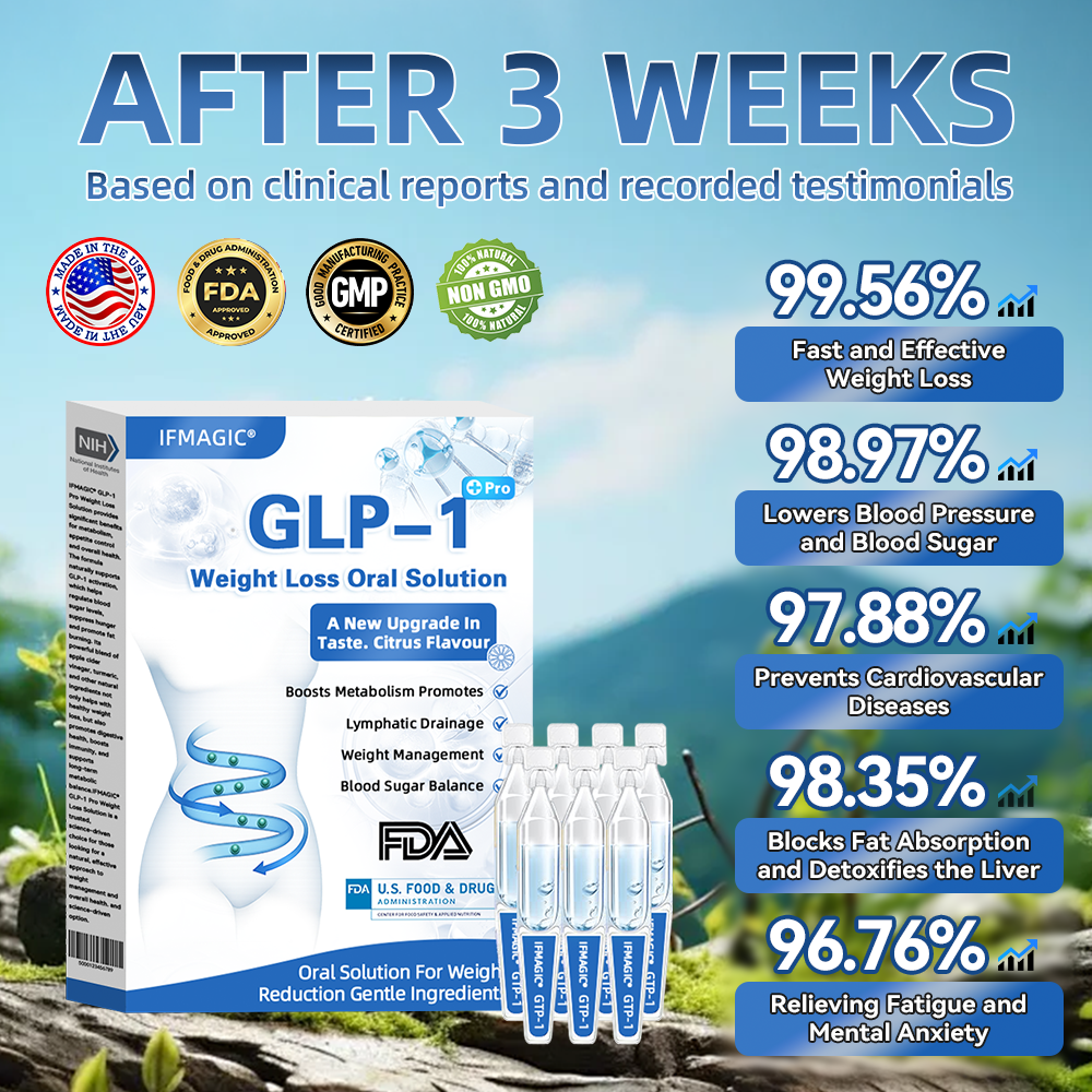 【specialty store】IFMAGIC® GLP-1 Pro Weight Loss Oral Solution 7 days visible effect, no side effects, suitable for all age groups👨🔬