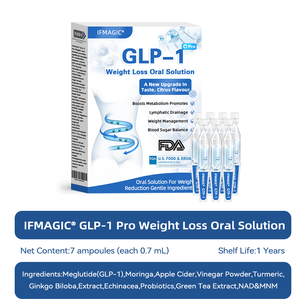 【specialty store】IFMAGIC® GLP-1 Pro Weight Loss Oral Solution 7 days visible effect, no side effects, suitable for all age groups👨🔬