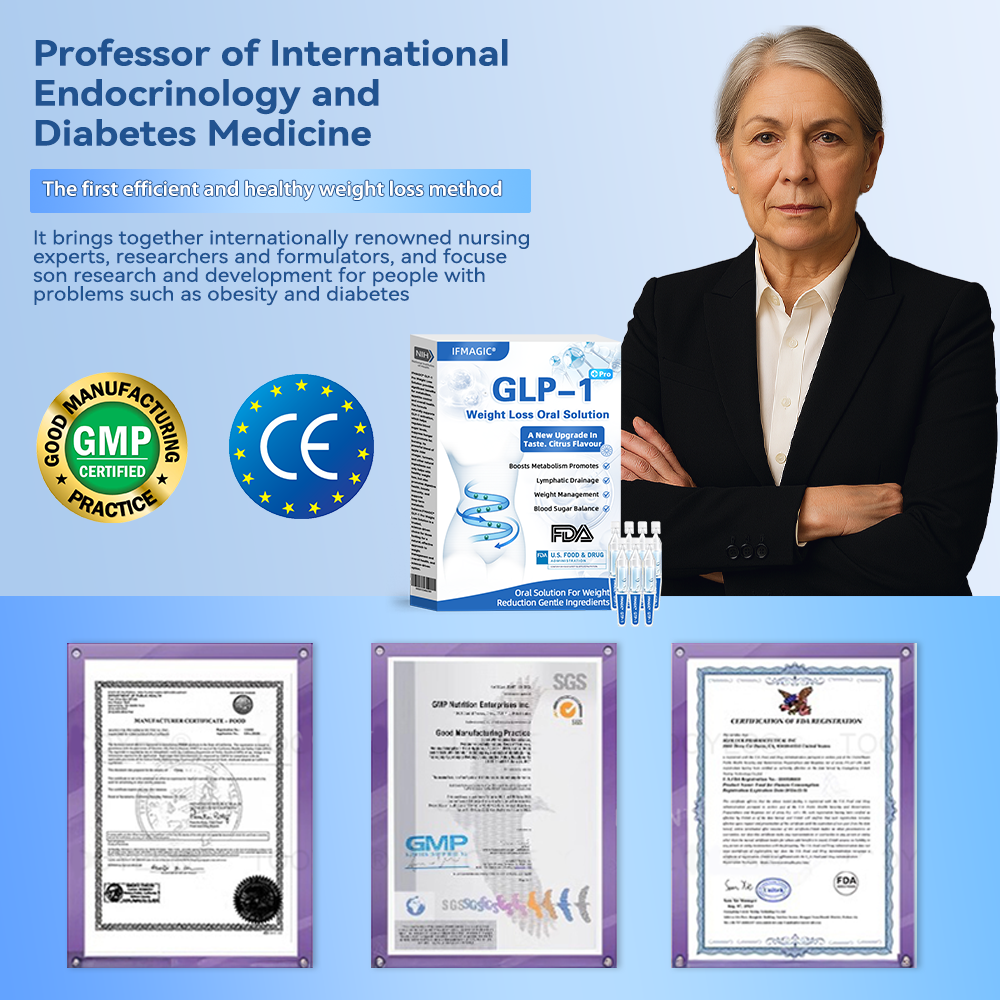【specialty store】IFMAGIC® GLP-1 Pro Weight Loss Oral Solution 7 days visible effect, no side effects, suitable for all age groups👨🔬